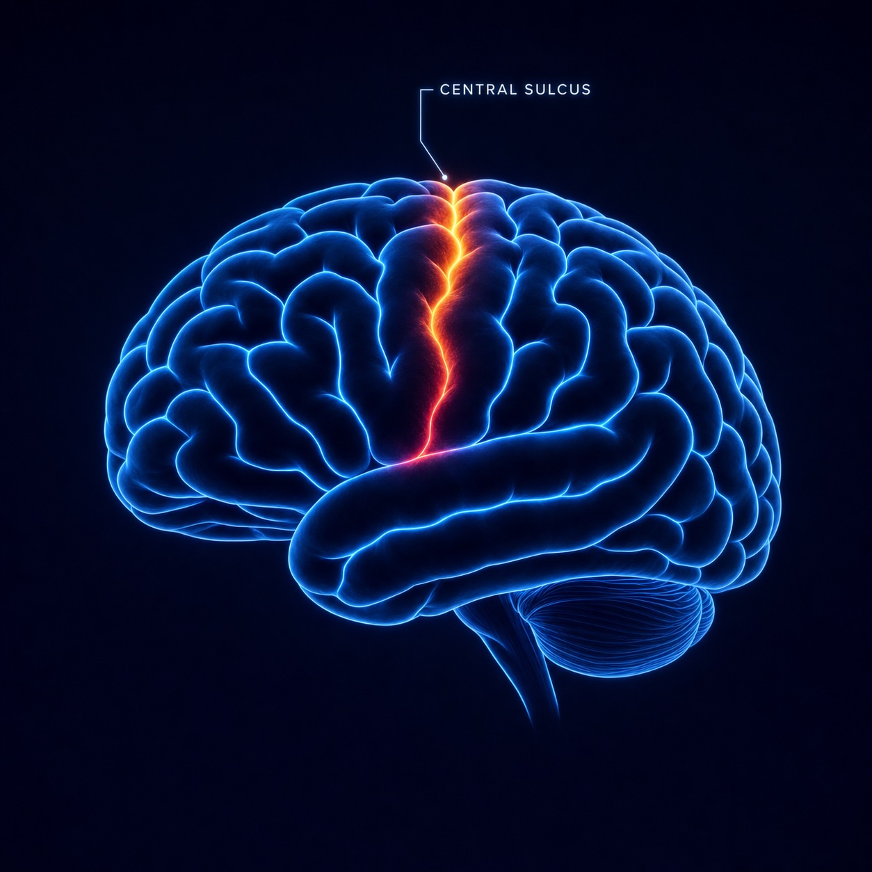 Central Sulcus brain logo